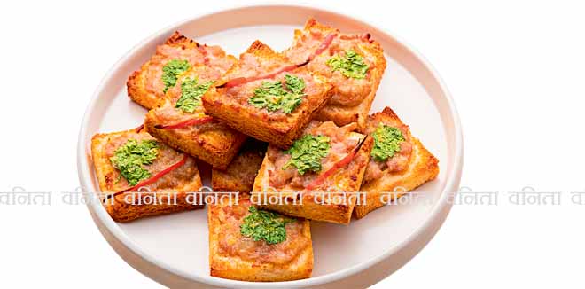 Air fryer Fried Bread with Minced Pork Spread - Thai Pork Toast,Oil free food